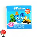 خرید و قیمت خمیر بازی 6 رنگ مقوا پالمو palmo رنگ آبی