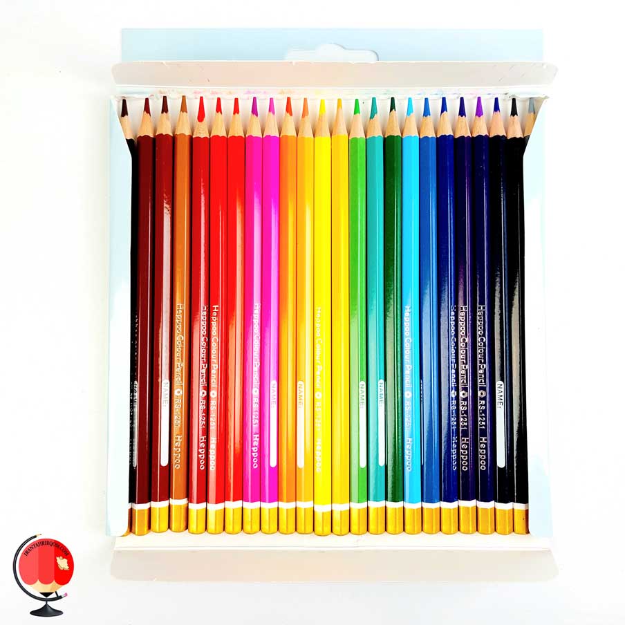 مداد رنگی هیپو 24 رنگ جعبه مقوایی