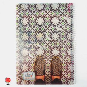 خرید دفتر مشق 50 برگ سیمی طرح سنتی جلد طلقی آپادانا