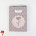 خرید دفترچه یادداشت سیمی طرح گل پاپکو