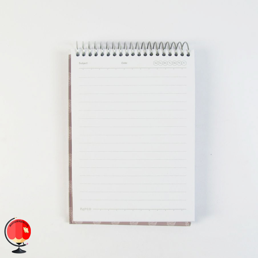خرید دفترچه یادداشت سیمی طرحدار پاپکو