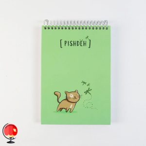 خرید دفترچه یادداشت سیمی طرح گربه پاپکو