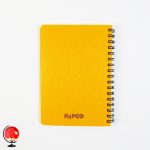دفترچه یادداشت سیمی راه راه رنگ نارنجی پاپکو