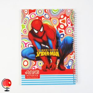 خرید دفتر نقاشی 80 برگ سیمی طرح مرد عنکبوتی جلد طلقی آونگ
