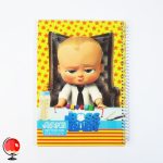 خرید دفتر نقاشی 100 برگ سیمی طرح بچه رئیس جلد طلقی آونگ
