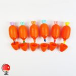 خرید و قیمت ماژیک هایلایتر فانتزی طرح هویج نارنجی 6 رنگ