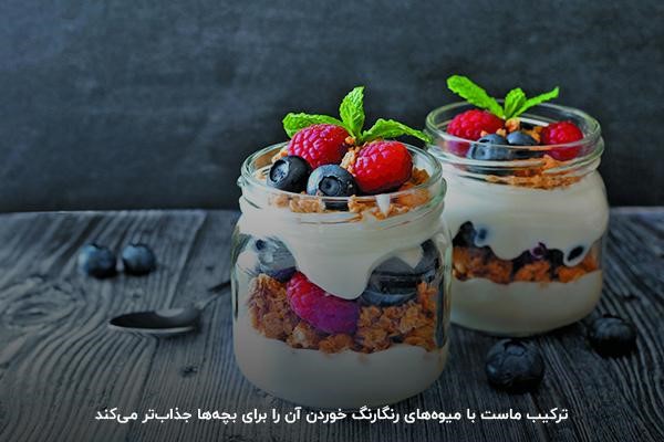 دوغ و ماست همراه غذا برای کودک؛ غذای سالم برای مدرسه ناهار
