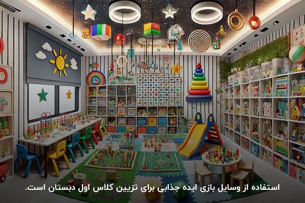 ایده تزیین کلاس اول ابتدایی با وسایل بازی