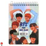 خرید و قیمت ست دفتر جامدادي و دفترچه يادداشت طرح BTS مستر راد