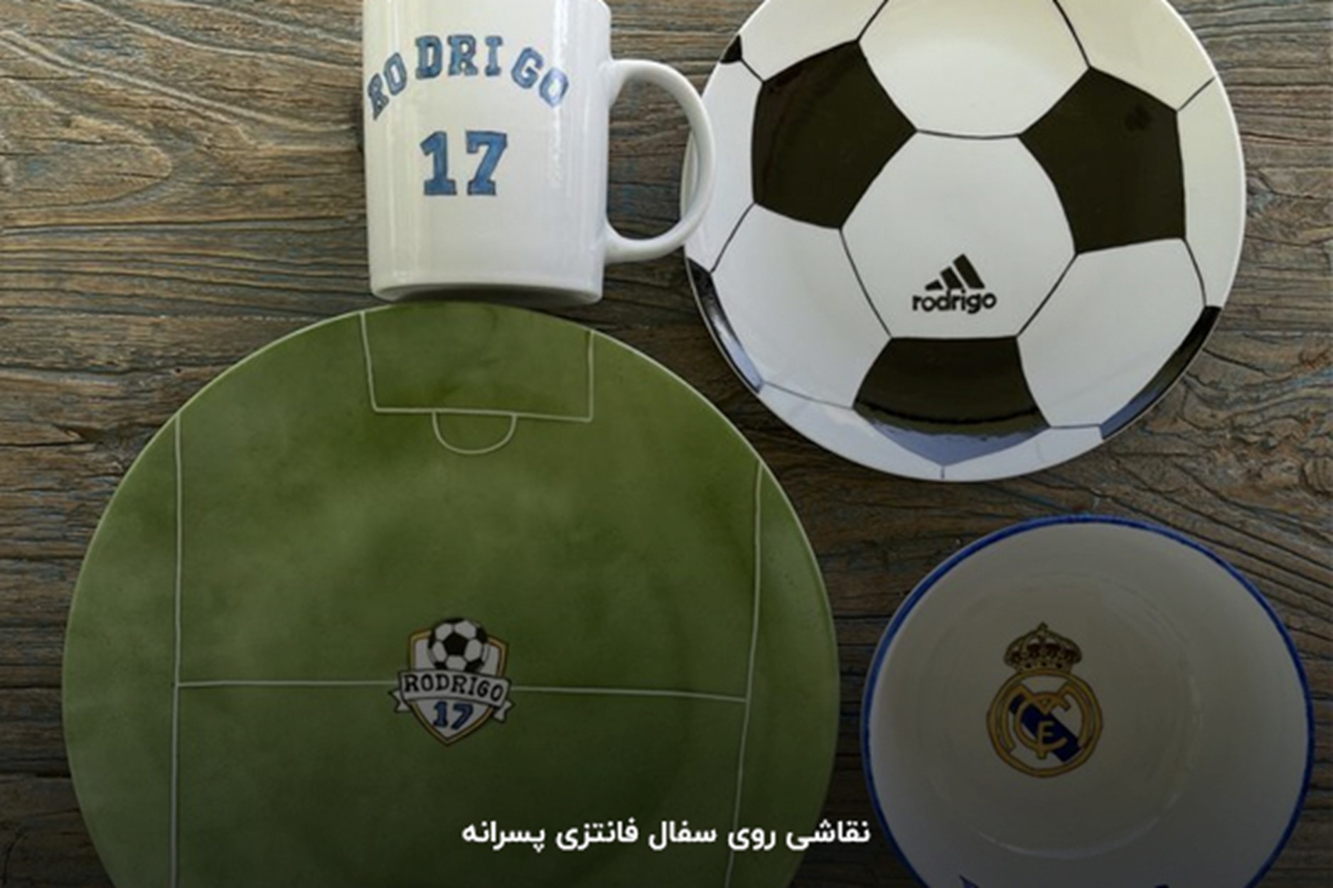 نقاشی روی سفال پسرانه