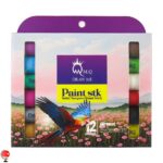 خرید و قیمت گواش 12 رنگ خشک متالیک ام کیو