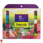 خرید و قیمت گواش 12 رنگ خشک متالیک ام کیو