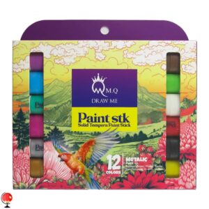 خرید و قیمت گواش 12 رنگ خشک متالیک ام کیو
