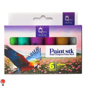 خرید و قیمت گواش 6 رنگ خشک متالیک ام کیو