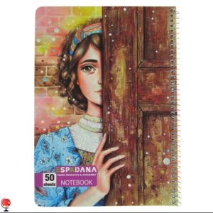 خرید و قیمت دفتر مشق 50 برگ سیمی طرح برف اسپادانا