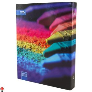 خرید دفتر کلاسوری طرح گچ رنگی کارن