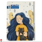 خرید و قیمت دفتر مشق 50 برگ سیمی طرح گربه اسپادانا