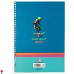 خرید و قیمت دفتر مشق 100 برگ سیمی طرح اسکیت کینگ