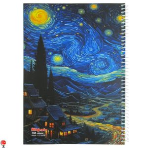 خرید و قیمت دفتر مشق 100 برگ سیمی طرح شب کینگ