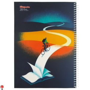 خرید و قیمت دفتر مشق 100 برگ سیمی طرح کتاب کینگ