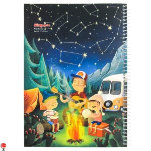 خرید و قیمت دفتر مشق 60 برگ سیمی طرح آسمان کینگ