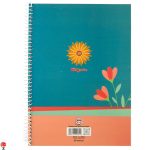 خرید و قیمت دفتر مشق 60 برگ سیمی طرح گل کینگ