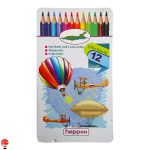 مداد رنگی هیپو 12 رنگ جعبه فلزی