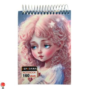 خرید و قیمت دفترچه یادداشت سیمی 10× 15 طرح پرنسس اسپادانا