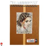 خرید و قیمت دفترچه یادداشت سیمی 10× 15 طرح بانو اسپادانا