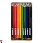 مداد رنگی هیپو 12 رنگ جعبه فلزی