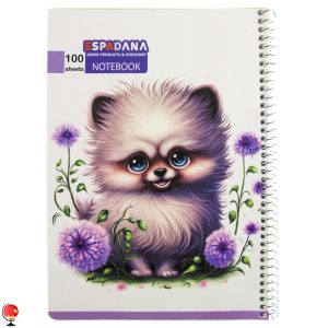 خرید و قیمت دفتر مشق 100 برگ سیمی طرح گربه اسپادانا