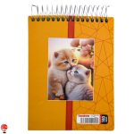 خرید و قیمت دفترچه یادداشت سیمی 10× 15 طرح گربه اسپادانا