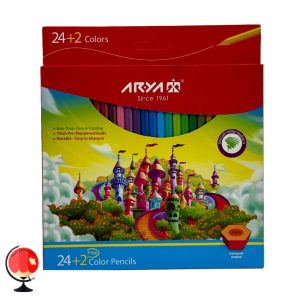 خرید و قیمت مداد رنگی 24 رنگ آریا