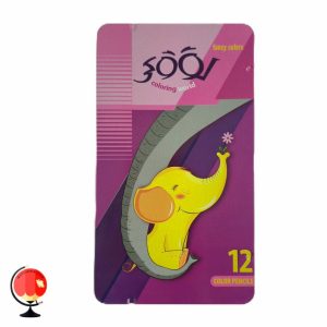 خرید و قیمت مداد رنگی 12 جعبه فلزی رنگ لوکی