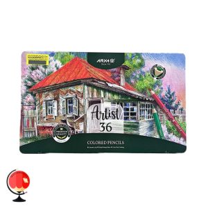 خرید مداد رنگی 36 رنگ جعبه فلز آرتیست آریا