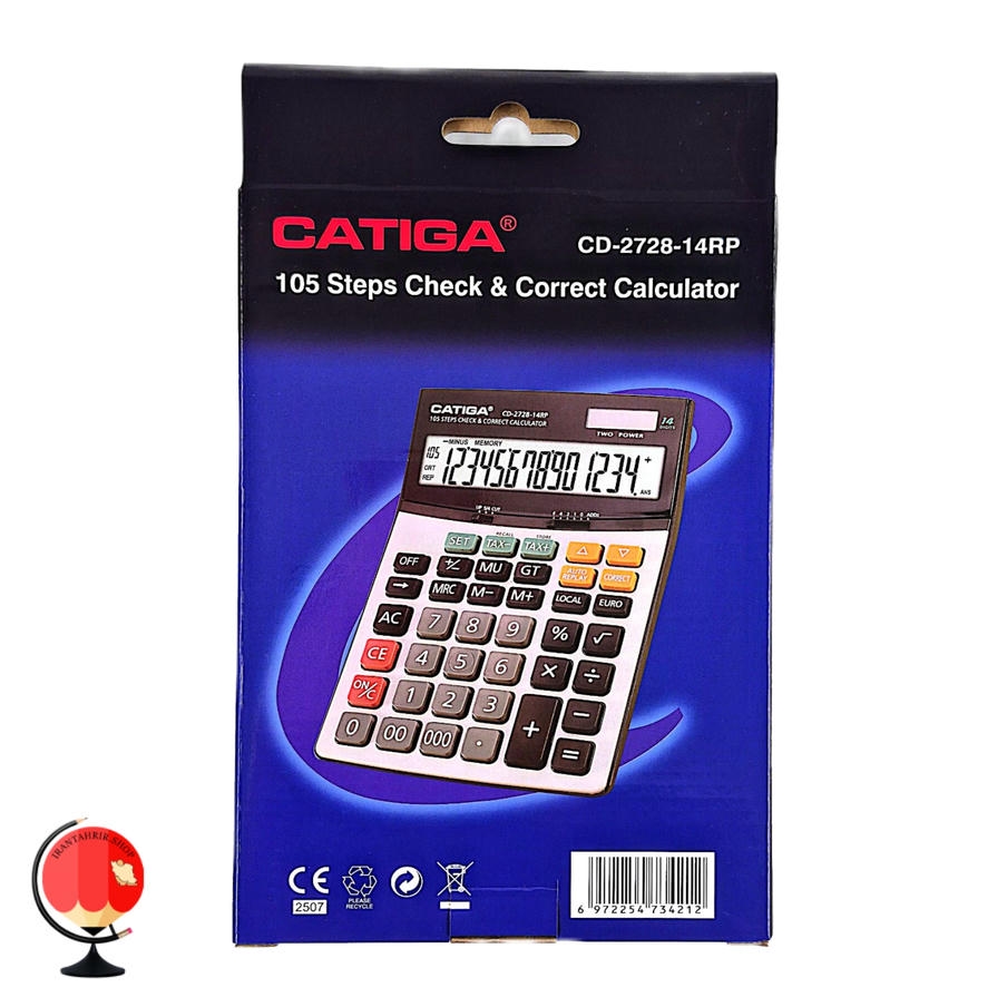 خرید و قیمت ماشین حساب کاتیگا CATIGA CD-2728-14RP