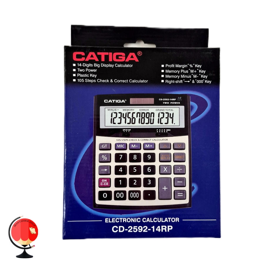 خرید و قیمت ماشین حساب کاتیگا CD-2592-14RP