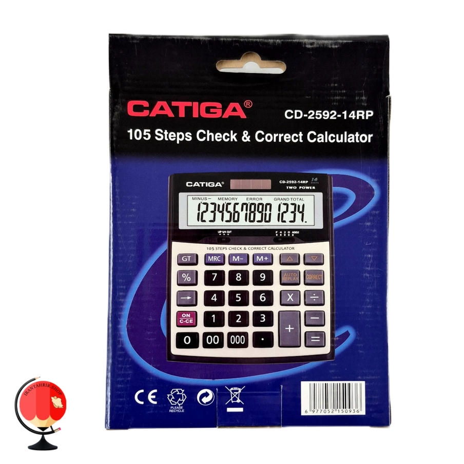خرید و قیمت ماشین حساب کاتیگا CD-2592-14RP
