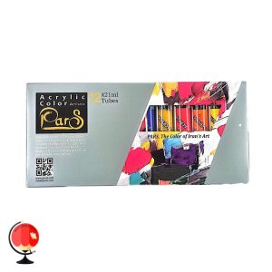 خرید و قیمت رنگ اکریلیک پارس 12 عددی