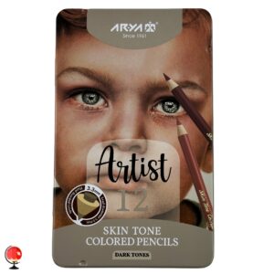 خرید و قیمت مداد رنگی 12 رنگ آرتیست آریا رنگ پوست تیره