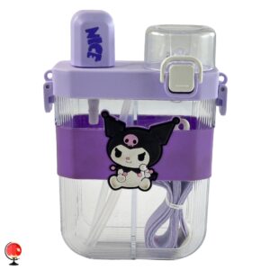 خرید قمقمه دوقلو فانتزی طرح کورومی Kuromi