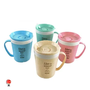 خرید و قیمت لیوان دوجداره درب دار کارا