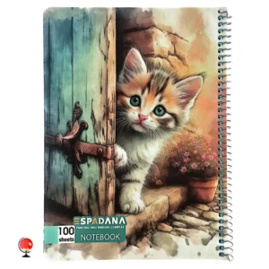 خرید و قیمت دفتر مشق 100 برگ سیمی طرح گربه ملوس اسپادانا